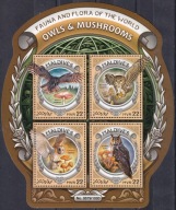 Malediwy 2016 ** cena 7,90 zł kat.7€ - ptaki, sowy, arkusz