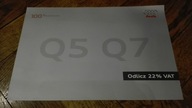 AUDI Q5 Q7 ODLICZ VAT ULOTKA 2010 Prospekt POLSKI