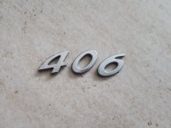 Peugeot 406 emblemat tylnej klapy napis