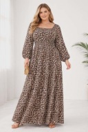 Elegancka Sukienka Plus Size Długa