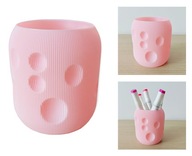 Pojemnik Sorter kredki flamastry Organizer na biurko Bubble Różowy