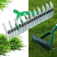 GRABIE AERATOR OGRODOWY NAPOWIETRZANIA TRAWNIKA TRAWY GLEB DWUSTRONNE 32 CM