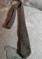 Krawat szary 34 cm