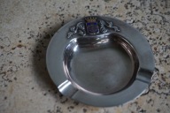 POPIELNICZKA ANTYK DENMARK VINTAGE MEMA EXALP SILVER PLATED HERB RODOWA