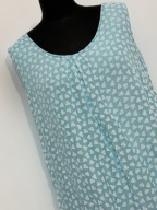 244 niebieska białe serduszka upał delikatna Mapp Jeans XL jedwabna silk