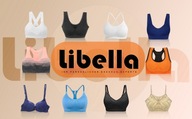 Śliczny biustonosz top elastyczny modelujący LIBELLA SPORT YOGA L/XL