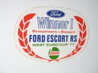 FORD ZWYCIĘZCA Pucharu Europy Zachodniej 1977 naklejka