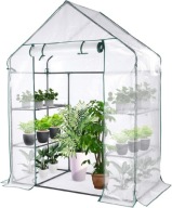 MINI SZKLARNIA OGRODOWA TUNEL FOLIOWY OGRODOWY FOLIAK 1,4 x 2m 4 PÓŁKI