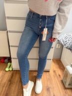 Nowe jeansy damskie wysoki stan XS