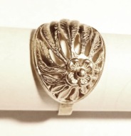 WARMET! Filigran Srebrny pierścionek NIGDY NIE NOSZONY, R17/18mm, TANIO!