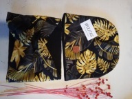 Komplet dla dziewczynki złote liście r. 42-44