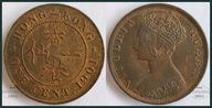 MNB - HONG KONG 1 Cent 1901 H # PIĘKNA # st 1-