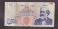 Włochy - banknot - 1000 Lira 1962 rok
