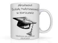 Kubek absolwenta koniec roku podziękowanie na prezent