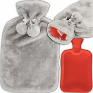 DUŻY TERMOFOR GUMOWY W POKROWCU OGRZEWACZ PLUSZOWY W SWETERKU NA WODĘ XXL