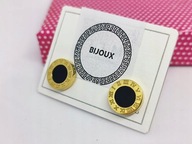 35337 Kolczyki Sztyfty Kalendarz Czarna Masa;Stal