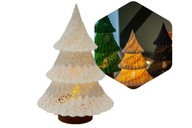 Dekoracyjna choinka 3D z podświetleniem LED - wysokość 18 cm