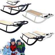 GRUBE METALOWE SANKI ASTON SPORT TEŻ DOROŚLI ZJAZDY/ KULIGI DO 150 KG 114CM