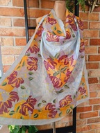 Arty's apaszka chusta chustka jedwabna jedwab silk ręcznie malowana 88x88cm