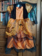 śliczna sukienka halloween, diablica 128 cm