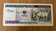 Banknot 1000000 zł Tarpan 2000
