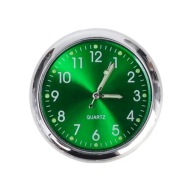 Zielony Zegar Kwarcowy - Dekoracja Samochodu - Zegarek + Uchwyt na Kratkę