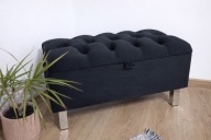 Ławka pufa puf otwierana 70x35 schowek pojemnik glamour na wymiar siedzisko