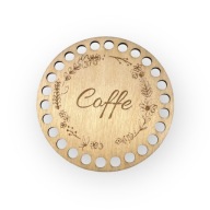 Baza pod podkładkę na kubek 10cm do szydełkowania sklejka 3mm grawer