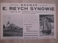 Browar E. Reych na wystawie częstochowskiej , artykuł początek lat 1900-ych