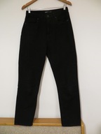 Spodnie damskie czarne mom jeans 38 denim 100% bawełna