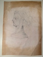 OKAZJA-LICYTACJA BEZ MINIMUM-STARY OBRAZ "W/G LEONARDO DA VINCI -WŁOCHY