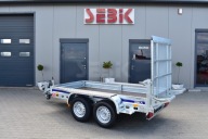Mocna przyczepa do transportu minikoparki Wiola B2735 Trap DMC 2700 kg.