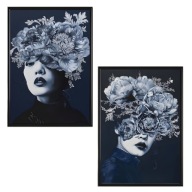 Plakat Zestaw 40x50, 2 sztuki, plakaty ,Kobiety z kwiatem,granaty *1951*