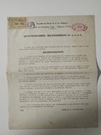 Kwestionariusz Muzeum w Wallone Walonia język francuski Przedwojenny dokum.