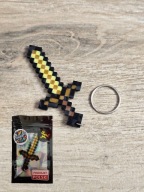 Breloczek Złoty Miecz Minecraft 3d - Brelok Druk3d fidget