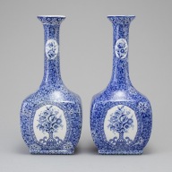 RORSTRAND AMFORY KOMPLET XIXw ANTYK MAJOLIKA danish design PORCELANA kobalt