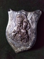 Stary polski ryngraf patriotyczny - bardzo ładny 9 cm.x 6,6 cm.