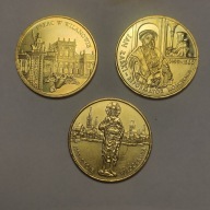 2 ZŁ Jan Łaski 1999 , Pałac w Wilanowie 2000 , Wrocław 2000 zestaw monet