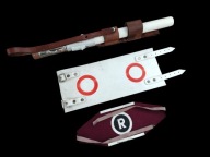 Zestaw Drogówki PRL Latarka CFL + Etui + Mankiet i Opaska R – MILICJA / MO