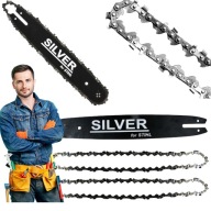 PROWADNICA PIŁY ŁAŃCUCHOWEJ 2 ŁAŃCUCHY OGNIW DO PIŁY MASZYNOWEJ 35CM 3/8