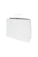 50x18x39cm torba BIAŁA GŁADKA pap.kraft100g 100szt