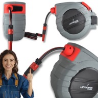 WĄŻ OGRODOWY NA BĘBNIE AUTOMATYCZNYM 37M + PISTOLET ZRASZACZ KOŃCÓWKI