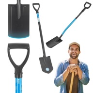 SZPADEL METALOWY ŁOPATA OSTRY OGRODOWY METALOWY TRZON CELLFAST 19cm x 120cm