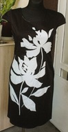 COLOR piekna sukienka czarna z kwiatem r 38/40