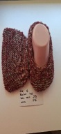 8 Kapcie balerinki handmade roz.40 NOWE ręcznie robione