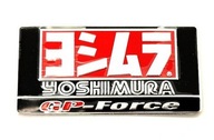 NAKLEJKA EMBLEMAT NA TŁUMIK WYDECH YOSHIMURA GP FORCE 3D ALUMINIOWY