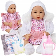 LALKA BOBAS NIEMOWLAK POLA + AKCESORIA BUTELKI + PAMPERSY DŹWIĘKI PL