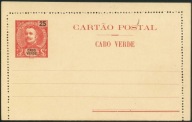 Cartao Postal Cabo Verde 25 Reis Cabo Verde 1900