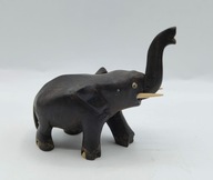 Bardzo STARA figurka z drewna egzotycznego SŁOŃ 7