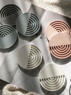 Komplet 2 szt. podkładek pod kubek z betonu - NOOA GEOMETRIC COASTER